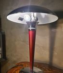 Lampe Champignon Vintage Rouge et Chrome - 47x31  Space‑Age 
