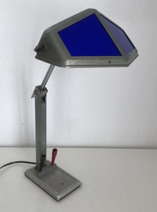 Grande lampe vintage 1920 Pirouett Art Déco bureau - 50 cm