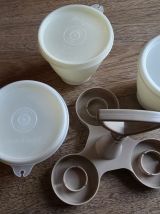 Tupperware vintage trio condiments