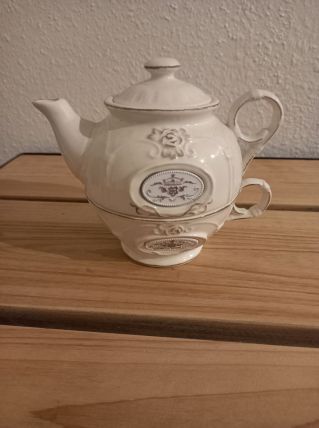 Tisanière en faïence
