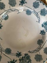 Assiettes creuses Sarreguemines modèle Géranium.