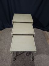 3 Tables gigognes en fer 