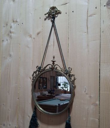 Miroir victorien bronze 