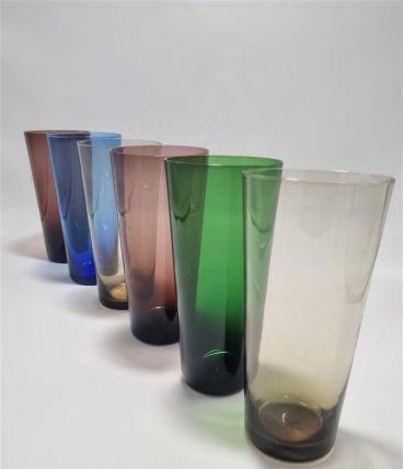 6 verres vintage