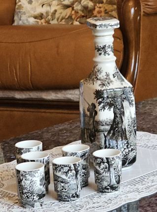 Carafe et gobelets Villeroy et boch mettlach
