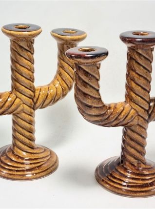 Paire de chandeliers vintage