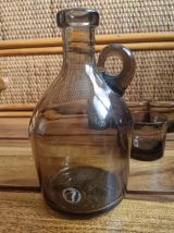 Carafe verre verrerie d'art ALLEX verre fumé 