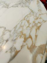 Table tulip Knoll Saarinen 1960 marbre blanc 