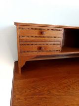 Bureau à gradins art déco chêne clair 