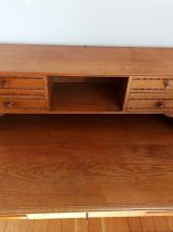 Bureau à gradins art déco chêne clair 