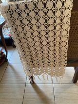 Rideaux crochet blanc à 2 pans.