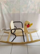 Magnifique et rare Canard à bascule vintage années 50 