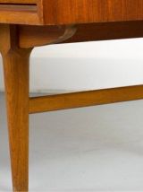 Vintage sideboard in teak with sliding door and drawers, 196