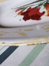 Plat ovale métal émaillé vintage "Bumper Harvest" 