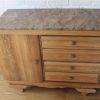 : Buffet bas chêne massif vintage, vers 1950