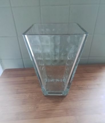 Vase motif damier 