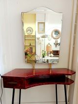 Coiffeuse 1950 formica marbré 