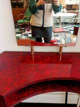 Coiffeuse 1950 formica marbré 