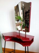 Coiffeuse 1950 formica marbré 