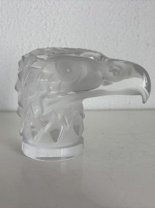 Lalique Tête d'Aigle — Cristal signé années 80