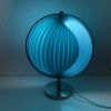 Lampe vintage 1980 Kare Moon bleue design - 37 cm