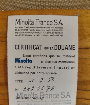 Appareil photo Minolta SRT 303b de 1975