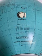 Globe vintage 1976 terrestre allemand (français) JRO Wechsel