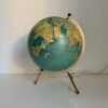 Globe vintage 1969 terrestre tripode verre Taride mappemonde