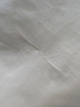 Taie d oreiller coton blanc brodé monogramme BC.