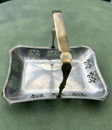 Panier de service - années 1930 - plaqué argent