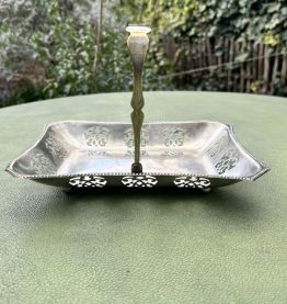 Panier de service - années 1930 - plaqué argent