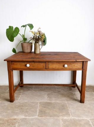 Table de ferme bureau en bois 