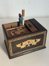 Porte-cigarettes vintage 1960 distributeur bois japon groom 