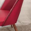 Fauteuil coktail par Thonet similicuir rouge Bauhaus - 50's