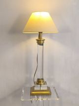 Elégante lampe Colonne signée ‘’Le Dauphin’’ vintage 70/80 