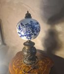 lampe dragon  bronze 1900  art nouveau verre remplacé tres b