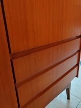 Armoire secrétaire en teck vintage 