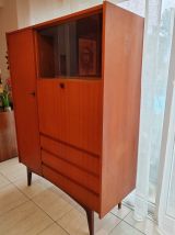 Armoire secrétaire en teck vintage 