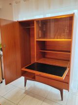 Armoire secrétaire en teck vintage 