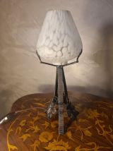  lampe veilleuse art deco fer forgé , 32x12 tres bon etat