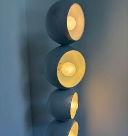 Lampadaire Agemob style vintage Eyeball 70-80