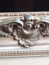 Ancien Cadre baroque en bois sculpté pour tableau
