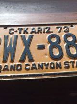 Authentique plaque d'immatriculation de l'état de l'Arizona 