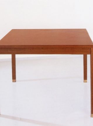 Table haute carrée signée Louis Cane