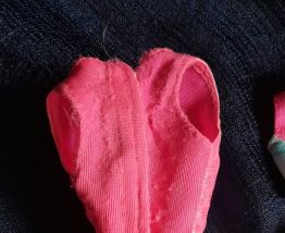 Mattel 1994 Barbie Cut n Style vêtement haut rose bon état