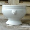 Saladier soupière porcelaine têtes de lion