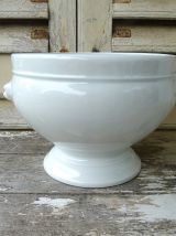 Saladier soupière porcelaine têtes de lion