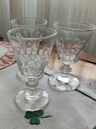  3 verres cristal modèle Caton
