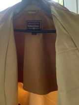 Parka Vintage Coton Et Cuir Malboro Classics - Excellent Éta