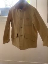 Parka Vintage Coton Et Cuir Malboro Classics - Excellent Éta